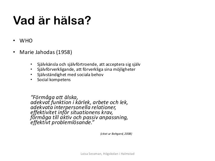 vad är who